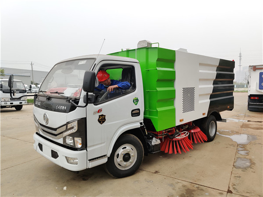 DONGFENG D6 सीरीज रोड स्वीपर ट्रक 130HP 4X2 डीजल ईंधन इंजन