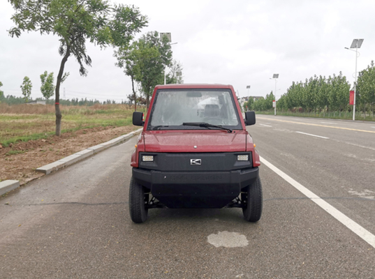 120KM ड्राइविंग रेंज इलेक्ट्रिक लाइट ट्रक 4 सीट 2 पंक्तियों के केबिन के साथ