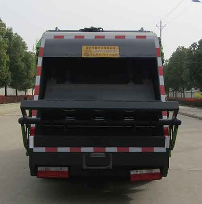 बंद कंटेनर के साथ 4X2 129hp कचरा डंप ट्रक 7360 किग्रा