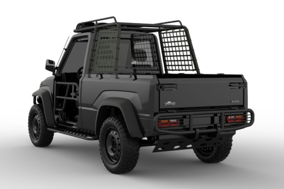 4WD ऑफ रोड लाइट ड्यूटी इलेक्ट्रिक ट्रक 76.8V / 10.5KW मोटर कठिन सड़क वितरण के लिए