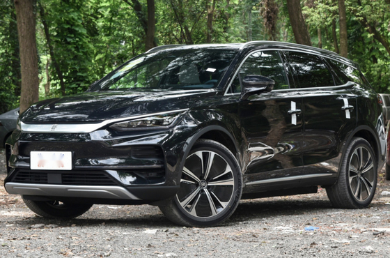 BYD TANG EV730 प्योर इलेक्ट्रिक SUV लॉन्ग ड्राइविंग रेंज EV कारें 7seats होम कारें